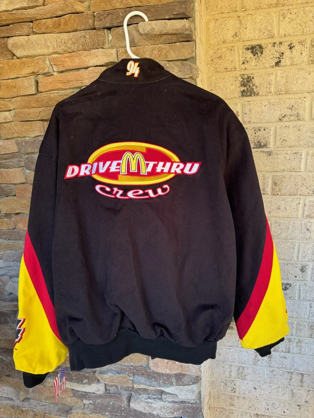 JH Design Bill Elliott McDonald's Winston Cup Vintage Crew Jacket-Size XL
